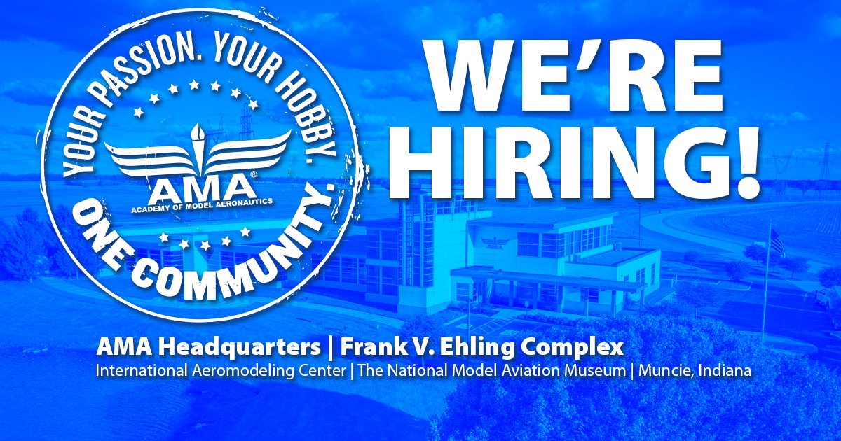 We're Hiring! - Academy of Model Aeronautics Blog
