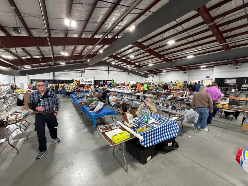 One of two huge buildings housing plenty of items for sale.