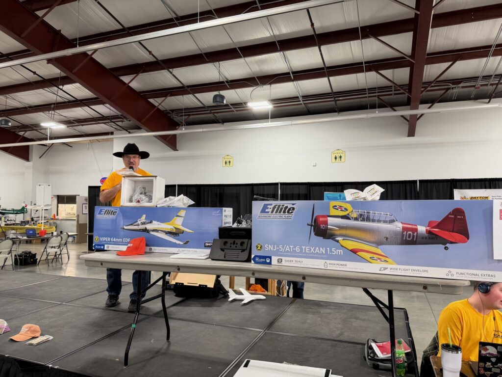 Wingmasters member Dave Thacker was event MC and auctioneer.