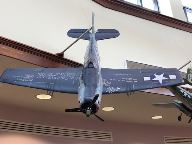 Aircraft number 13 on display at a local library to bring interest to Radio Control