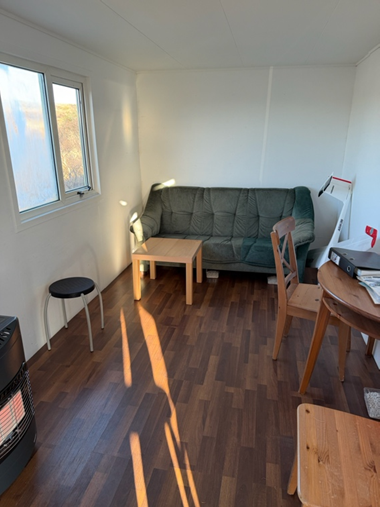 Inside of the Sudurnes RC Club clubhouse.